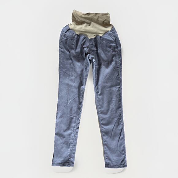 Motherhood Maternity Gray Skinny Jeans Over Belly Panel Size L Large - Picture 2 of 6